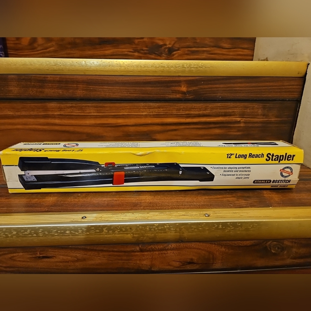 Stanley Bostitch LONG REACH STAPLER 12" For Brochures Book Booklets Office